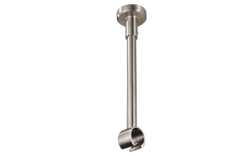 iso-design Deckenträger kürzbar für 20 mm Gardinenstangen aus Metall, Deckenhalter, Deckenmontage, Farbe Edelstahl iso-design Deckenträger kürzbar für 20 mm Gardinenstangen aus Metall, Deckenhalter, Deckenmontage, Farbe Edelstahl von iso-design