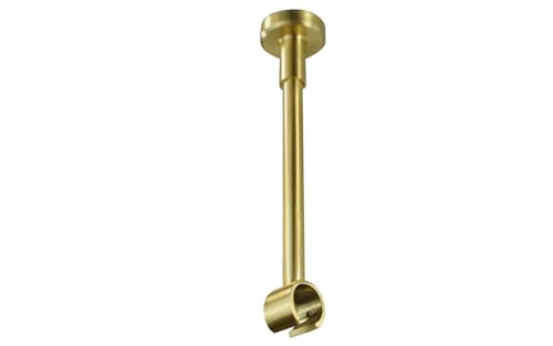 iso-design Deckenträger kürzbar für 20 mm Gardinenstangen aus Metall, Deckenhalter, Deckenmontage, Farbe Messing matt iso-design Deckenträger kürzbar für 20 mm Gardinenstangen aus Metall, Deckenhalter, Deckenmontage, Farbe Messing matt von iso-design