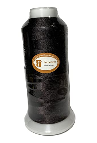 UV Resistant Polyester Thread for Outdoor Leather Upholstered ITEM4EVER Brand (Medium, Chocolate brown) by item4ever von item4ever