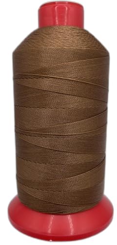 UV-beständiges gebundenes Polyester-Nähgarn für Polstermöbel, Outdoor, Marine (Braun, Tex 90) von item4ever