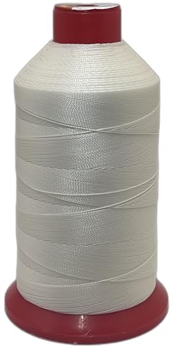 UV-beständiges gebundenes Polyester-Nähgarn für Polstermöbel, Outdoor, Marine (Rohweiß, Tex 70) von item4ever