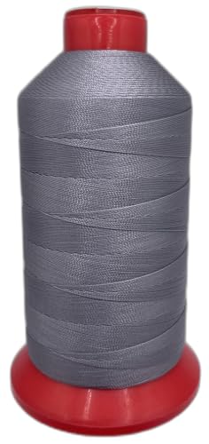 UV-beständiges gebundenes Polyester-Nähgarn für Polstermöbel, Outdoor, Marineblau (Grau, Tex 90) von item4ever