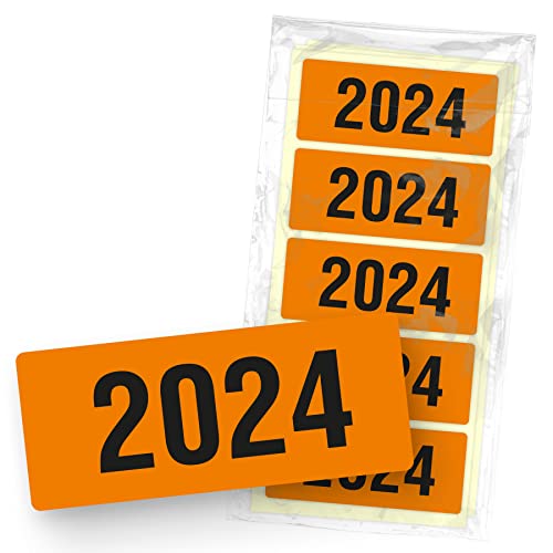 itenga 50x Jahresetiketten Ordner Inhaltsschild Jahreszahl I Aufkleber für Akten selbstklebend aus Haftpapier Rechteckig 6x2,5cm (Kalenderjahr 2024 (orange)) itenga 50x Jahresetiketten Ordner Inhaltsschild Jahreszahl I Aufkleber für Akten selbstklebend aus Haftpapier Rechteckig 6x2,5cm (Kalenderjahr 2024 (orange)) von itenga