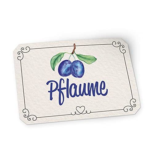 itenga 50x Marmeladen Etikett Pflaume Aufkleber Sticker Landhausstil hell selbstklebend für Marmelade Einmachgläser Geschenke - hochwertiges Papier - 4,5x3cm auch als Flaschenetikett verwendbar itenga 50x Marmeladen Etikett Pflaume Aufkleber Sticker Landhausstil hell selbstklebend für Marmelade Einmachgläser Geschenke - hochwertiges Papier - 4,5x3cm auch als Flaschenetikett verwendbar von itenga