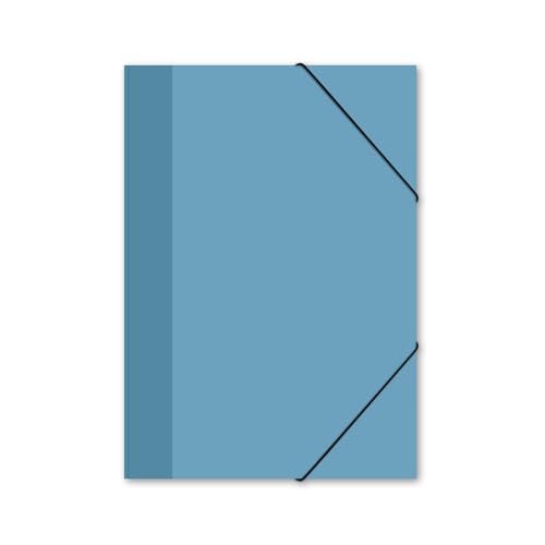 itenga Gummizugmappe mit Motiv DIN A4 - Sammelmappe Eckspanner - für Kinder Jugendliche Schüler Mädchen Jungen (nordic blue - A4) von itenga
