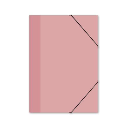 itenga Gummizugmappe mit Motiv DIN A4 - Sammelmappe Eckspanner - für Kinder Jugendliche Schüler Mädchen Jungen (pastell rosa - A4) von itenga