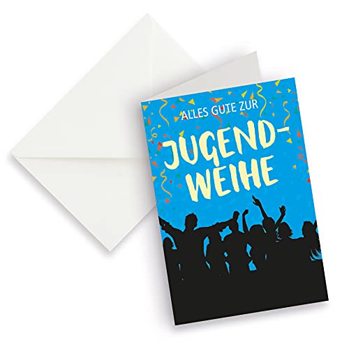 itenga XXL Klappkarte DIN A4 Alles Gute zur Jugendweihe und XXL Briefumschlag - Grußkarte Glückwunschkarte zur Jugendweihe itenga XXL Klappkarte DIN A4 Alles Gute zur Jugendweihe und XXL Briefumschlag - Grußkarte Glückwunschkarte zur Jugendweihe von itenga