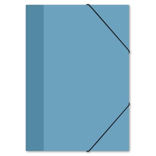 itenga Zeichenmappe DIN A3 mit Motiv - Gummizugmappe Sammelmappe - für Kinder Jugendliche Schüler Mädchen Jungen (nordic blue) von itenga