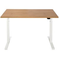 ith möbel EasyT elektrisch höhenverstellbarer Schreibtisch eiche rechteckig, T-Fuß-Gestell weiß 120,0 x 80,0 cm ith möbel EasyT elektrisch höhenverstellbarer Schreibtisch eiche rechteckig, T-Fuß-Gestell weiß 120,0 x 80,0 cm von ith möbel