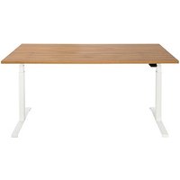 ith möbel EasyT elektrisch höhenverstellbarer Schreibtisch eiche rechteckig, T-Fuß-Gestell weiß 160,0 x 80,0 cm ith möbel EasyT elektrisch höhenverstellbarer Schreibtisch eiche rechteckig, T-Fuß-Gestell weiß 160,0 x 80,0 cm von ith möbel