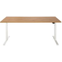 ith möbel EasyT elektrisch höhenverstellbarer Schreibtisch eiche rechteckig, T-Fuß-Gestell weiß 180,0 x 80,0 cm ith möbel EasyT elektrisch höhenverstellbarer Schreibtisch eiche rechteckig, T-Fuß-Gestell weiß 180,0 x 80,0 cm von ith möbel