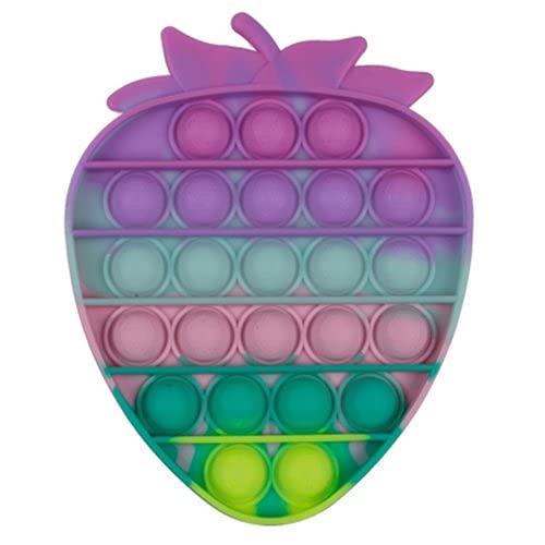 Fidget Pop Toy Erdbeere Pastellfarben - Kindergeburtstag, Mitgebsel, Spaß, Antistress Spielzeug, Pop It, PopIt, Bubble Popper von itsisa