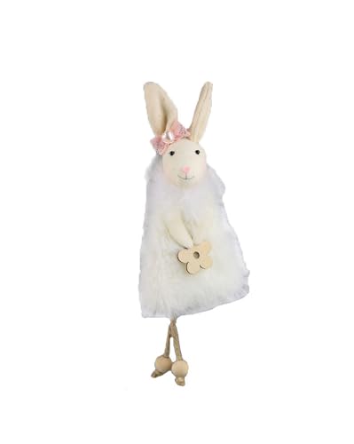 Hängedeko Hase mit Blume in Creme H:17 cm - Fensterdeko, Türdeko, Frühlingsdeko, Ostern Deko Hängedeko Hase mit Blume in Creme H:17 cm - Fensterdeko, Türdeko, Frühlingsdeko, Ostern Deko von itsisa