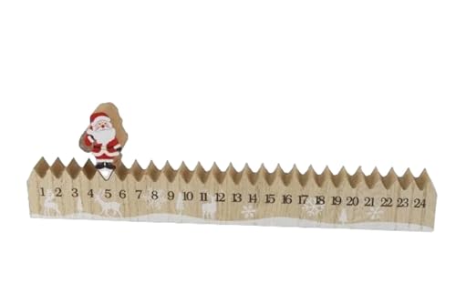 Holz Adventskalender Tagesanzeiger Weihnachtsmann L: 30cm - Adventsdeko, Weihnachten Deko, Advent Holz Adventskalender Tagesanzeiger Weihnachtsmann L: 30cm - Adventsdeko, Weihnachten Deko, Advent von itsisa