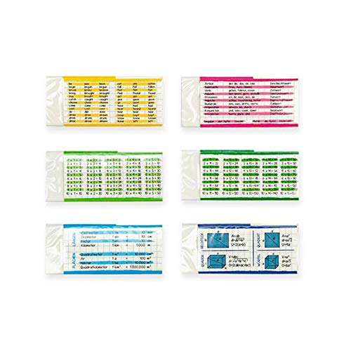 Radiergummi Spickzettel 6er Set - Radierer mit Spickzettel, zum Schulanfang, Schultüte Radiergummi Spickzettel 6er Set - Radierer mit Spickzettel, zum Schulanfang, Schultüte von itsisa