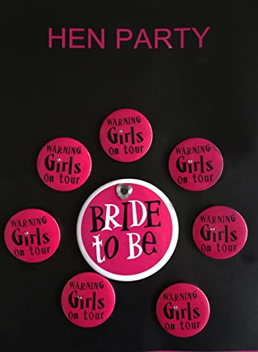 itsisa Button Sticker Team Braut weiß, pink 8er Set - Junggesellinnenabschied, Hen Night, Hochzeit, Feier, Party, Junggesellenabschied itsisa Button Sticker Team Braut weiß, pink 8er Set - Junggesellinnenabschied, Hen Night, Hochzeit, Feier, Party, Junggesellenabschied von itsisa