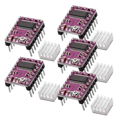 iubfegt 5-Teilige Schrittmotor-Treiberplatine StepStick DRV8825 Schritttreiber-Controller Schrittmotormodul Kühlerkühlkörper Langlebig iubfegt 5-Teilige Schrittmotor-Treiberplatine StepStick DRV8825 Schritttreiber-Controller Schrittmotormodul Kühlerkühlkörper Langlebig von iubfegt