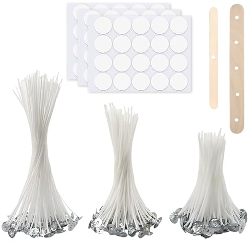 iwontalersy 60 Stück Kerzendocht Set,Cotton Candle Wick,Geeignet für Kerzen,Selbstgemachte Kerzen und Öllampen,DREI Längen(10/15/20cm) von iwontalersy