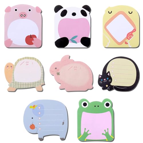 iwontalersy 8 pack Cartoon-Tiernotizen,Kleine Haftnotizen Kinder,Notizblöcke in Tierform,für Büro,Kinder,Studenten,Etikettengeschenke iwontalersy 8 pack Cartoon-Tiernotizen,Kleine Haftnotizen Kinder,Notizblöcke in Tierform,für Büro,Kinder,Studenten,Etikettengeschenke von iwontalersy