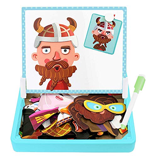 izosen Magnetische Puzzles Gesicht Dress Up Spielzeug Kunst Staffelei Vorschule Lernspiel für Kinder izosen Magnetische Puzzles Gesicht Dress Up Spielzeug Kunst Staffelei Vorschule Lernspiel für Kinder von izosen