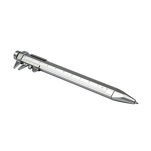 jameitop®1x Kugelschreiber 3in1 - verwendbar als Messschieber/Schieblehre und Lineal von jameitop