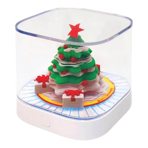 3D Weihnachtsbaum Kalender 2026, 3D Kalender 2026 Abreißen Papierskulptur Kalenders Abreißblock Tischkalender Notizblock Tischdekoration Für Aufzeichnen, Planen Und Verfolgen von jamgeery