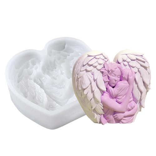 Engel Flügel Silikon Gießformen, 3D Engel Kerzenhalter Kerzenformen zum Gießen, Tischdekoration, für Gips, Epoxidharz, Sojawachs Engel Flügel Silikon Gießformen, 3D Engel Kerzenhalter Kerzenformen zum Gießen, Tischdekoration, für Gips, Epoxidharz, Sojawachs von jamgeery
