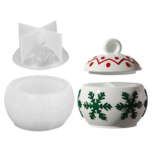 Silikonformen Gießformen Weihnachten, Weihnachtsbonbonglas Form Mit Schneeflocken Design Kerzenform Zum Gießen Epoxidharz Formen Für Kerzenhalter Handwerk Silikonformen Gießformen Weihnachten, Weihnachtsbonbonglas Form Mit Schneeflocken Design Kerzenform Zum Gießen Epoxidharz Formen Für Kerzenhalter Handwerk von jamgeery