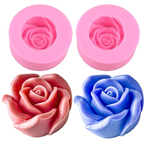 2 x große Rosen-Silikon-Seifenformen, Blumenharz, Kerzenformen, 3D-Silikon, Fondant, Schokolade, Kuchen, Süßigkeiten, DIY, Harz, Kerze, Seife, Wachs, Handwerk, Heimdekoration, Backwerkzeug 2 x große Rosen-Silikon-Seifenformen, Blumenharz, Kerzenformen, 3D-Silikon, Fondant, Schokolade, Kuchen, Süßigkeiten, DIY, Harz, Kerze, Seife, Wachs, Handwerk, Heimdekoration, Backwerkzeug von japleed
