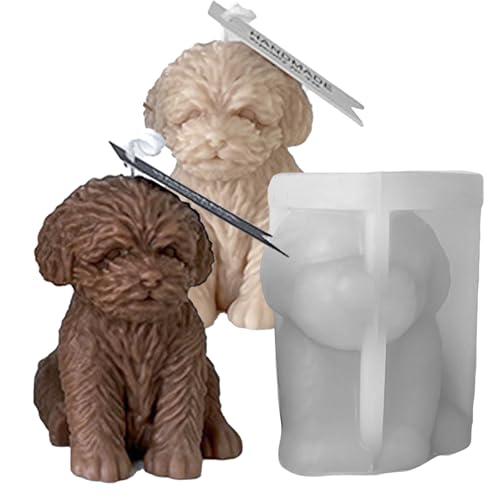 Niedliche Hunde-Silikonformen für Kerzenherstellung, Schokoladenkuchendekoration, Harzguss, Seifenwachskunst und Heimdekoration Niedliche Hunde-Silikonformen für Kerzenherstellung, Schokoladenkuchendekoration, Harzguss, Seifenwachskunst und Heimdekoration von japleed