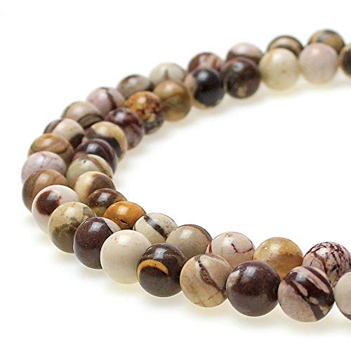 jartc Perlen Für Energie Armbänder Yoga Armband Armband DIY Natürliche Australia Zebra Jasper 45 Stück, 34 CM, 8 mm von jartc