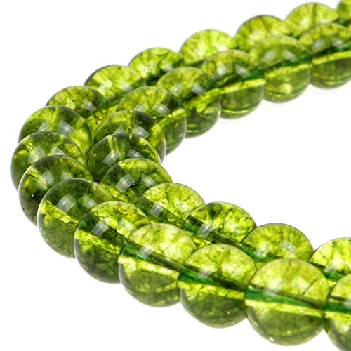 jartc Perlen Für Energie Armbänder Yoga Armband Armband DIY Natürliche Perlen Grün Platzen Blume Quarz 45 Stück, 34 CM, 8 mm von jartc