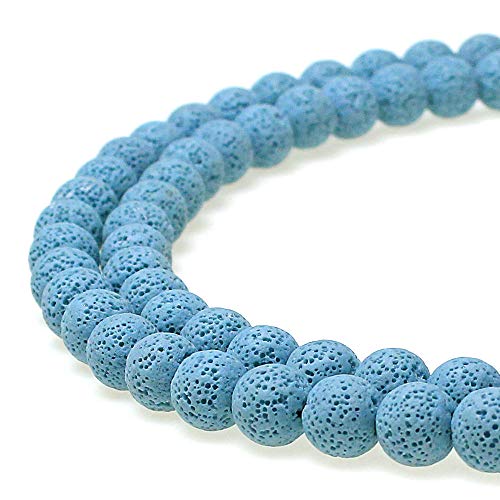 jartc Perlen Für Energie Armbänder Yoga Armband Armband DIY Natürlichen Hellblau Lava Perlen Lavastein 60 Stück, 34 cm, 6 mm jartc Perlen Für Energie Armbänder Yoga Armband Armband DIY Natürlichen Hellblau Lava Perlen Lavastein 60 Stück, 34 cm, 6 mm von jartc