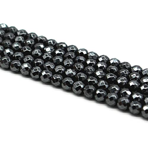 jartc Perlen Für Energie Armbänder Yoga Armband Armband DIY Natürlichen Perlen Nichtmagnetische Facettiert Schwarz Hematit 45 Stück, 34 cm, 8 mm von jartc