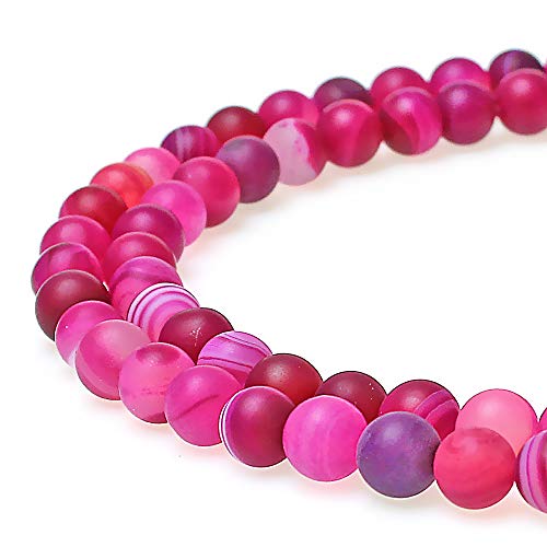 jartc Perlen Für Energie Armbänder Yoga Armband Armband DIY Naturstein Perlen Mattierte Rose rot Gestreiften Achat 32 Stück, 34 cm, 12 mm jartc Perlen Für Energie Armbänder Yoga Armband Armband DIY Naturstein Perlen Mattierte Rose rot Gestreiften Achat 32 Stück, 34 cm, 12 mm von MJDCB