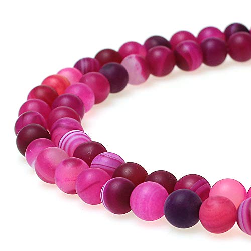 jartc Perlen Für Energie Armbänder Yoga Armband Armband DIY Naturstein Perlen Mattierte Rose rot Gestreiften Achat 38 Stück, 34 cm, 10 mm jartc Perlen Für Energie Armbänder Yoga Armband Armband DIY Naturstein Perlen Mattierte Rose rot Gestreiften Achat 38 Stück, 34 cm, 10 mm von jartc
