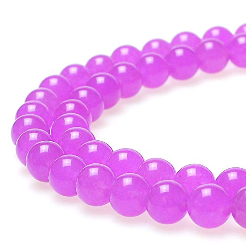 jartc Perlen Für Energie Armbänder Yoga Armband Armband DIY Perlen Lavendel Chalcedon 38 Stück, 34 CM, 10 mm von jartc