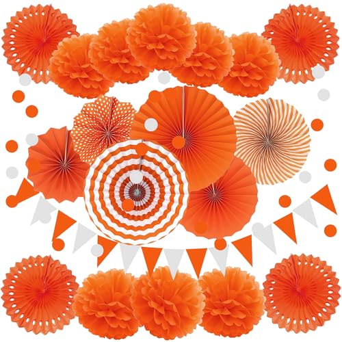 jascaela Party Dekorationen Set - Wimpel Banner Flaggen, Pom Poms Blumen, Kreis Punkte Hängende Girlande, Papierfächer, Wabenball für Geburtstag Babyparty Abschlussfeier jascaela Party Dekorationen Set - Wimpel Banner Flaggen, Pom Poms Blumen, Kreis Punkte Hängende Girlande, Papierfächer, Wabenball für Geburtstag Babyparty Abschlussfeier von jascaela