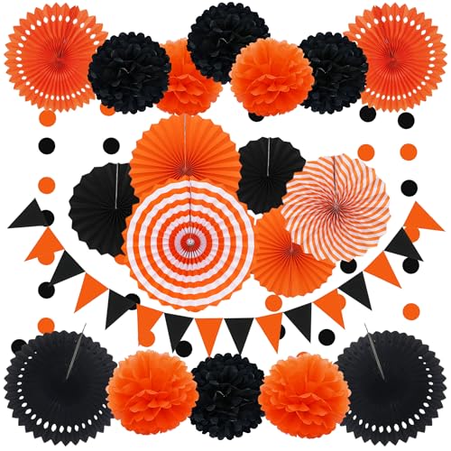jascaela Party Dekorationen Set - Wimpel Banner Flaggen, Pom Poms Blumen, Kreis Punkte Hängende Girlande, Papierfächer, Wabenball für Geburtstag Babyparty Abschlussfeier jascaela Party Dekorationen Set - Wimpel Banner Flaggen, Pom Poms Blumen, Kreis Punkte Hängende Girlande, Papierfächer, Wabenball für Geburtstag Babyparty Abschlussfeier von jascaela