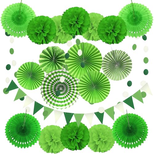 jascaela Party Dekorationen Set - Wimpel Banner Flaggen, Pom Poms Blumen, Kreis Punkte Hängende Girlande, Papierfächer, Wabenball für Geburtstag Babyparty Abschlussfeier jascaela Party Dekorationen Set - Wimpel Banner Flaggen, Pom Poms Blumen, Kreis Punkte Hängende Girlande, Papierfächer, Wabenball für Geburtstag Babyparty Abschlussfeier von jascaela