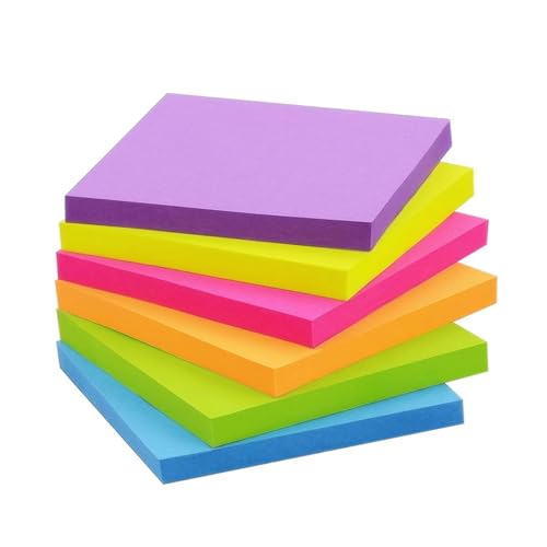jatimdotin 300 Blatt Farbige Haftnotizen, 76 x 76 mm Selbstklebende Klebezettel, Quadrat Haftnotizen, 6 Brillante Farben Page Marker für Erinnerung Checkliste oder To Do jatimdotin 300 Blatt Farbige Haftnotizen, 76 x 76 mm Selbstklebende Klebezettel, Quadrat Haftnotizen, 6 Brillante Farben Page Marker für Erinnerung Checkliste oder To Do von jatimdotin