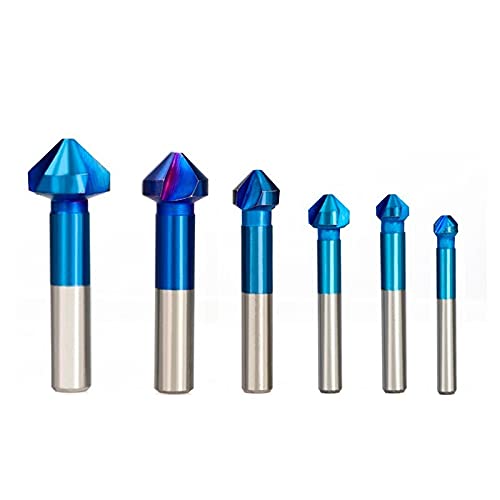 HSS-Bohrer-Set, 6 Stück, 6,3-20,5 mm, 90 Grad, 90 Grad, 90 Grad, 3 Flöten, wenig Bohrung, Nano, Blau, Beschichtet, Fasenschneider HSS-Bohrer-Set, 6 Stück, 6,3-20,5 mm, 90 Grad, 90 Grad, 90 Grad, 3 Flöten, wenig Bohrung, Nano, Blau, Beschichtet, Fasenschneider von jbshop