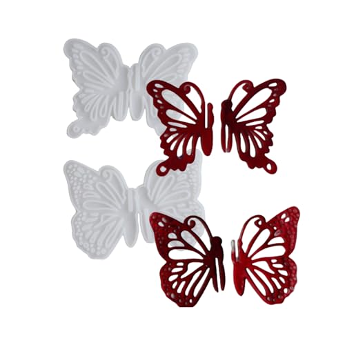 Einfach zu bedienende Silikon-Epoxidharz-Form, Schmetterlings-Themen-Zubehör, Schmuck, Charm-Zubehör von jdstty