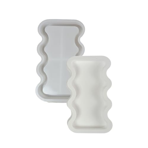 Kreative Silikonform für Harz-Tablett, zum Basteln, große Aqua-Wellen-Form, Epoxidharz, Schmuckhalter, Tellerform von jdstty