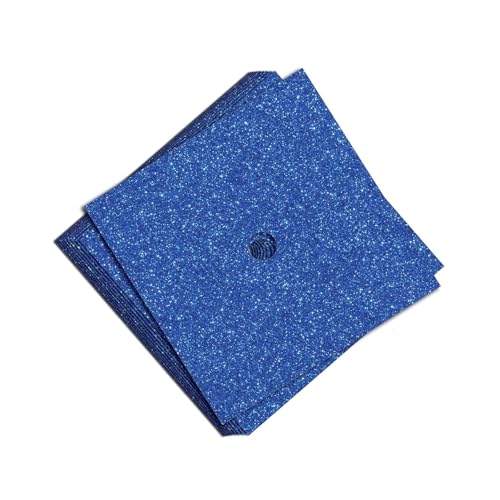 Packung mit 10 eleganten glitzernden Kartons für Abschlussfeiern, Basteldekorationen, Hutverzierungen, Bastelmaterialien von jdstty