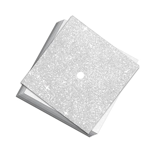 Packung mit 10 eleganten glitzernden Kartons für Abschlussfeiern, Basteldekorationen, Hutverzierungen, Bastelmaterialien von jdstty