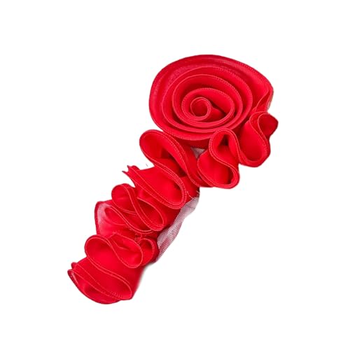 Polyester-Blumen-Stickerei-Aufnäher, einzigartig, stilvoll, handgefertigt, für anspruchsvolle Kleidungsverzierungen von jdstty