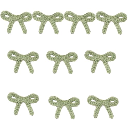 Set mit 10 Schleifen-Applikationen, Häkelgarn, Applikationen, zum Aufnähen, für Kleidung, Kleid, Jeans Set mit 10 Schleifen-Applikationen, Häkelgarn, Applikationen, zum Aufnähen, für Kleidung, Kleid, Jeans von jdstty