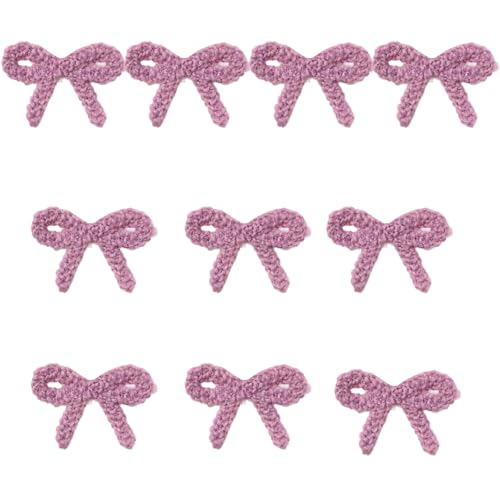 Set mit 10 Schleifen-Applikationen, Häkelgarn, Applikationen, zum Aufnähen, für Kleidung, Kleid, Jeans Set mit 10 Schleifen-Applikationen, Häkelgarn, Applikationen, zum Aufnähen, für Kleidung, Kleid, Jeans von jdstty