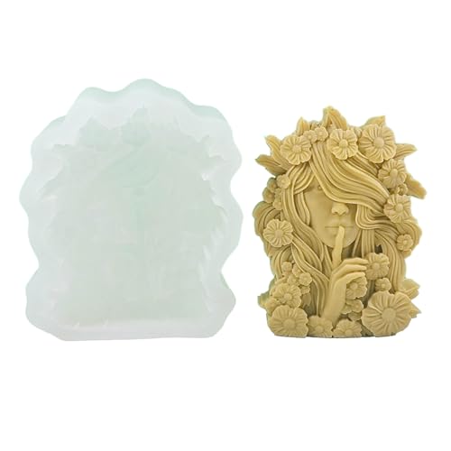 jdstty 3D-Silikonform, handgefertigt, flüsterendes Mädchen, Statue, Handwerk, Gips, Harz, Werkzeug, Seife, Gips, Dekoration jdstty 3D-Silikonform, handgefertigt, flüsterendes Mädchen, Statue, Handwerk, Gips, Harz, Werkzeug, Seife, Gips, Dekoration von jdstty